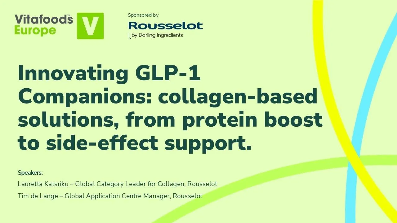 Innovating GLP-1 Companions: collagen-based solutions, from protein boost to side-effect support.