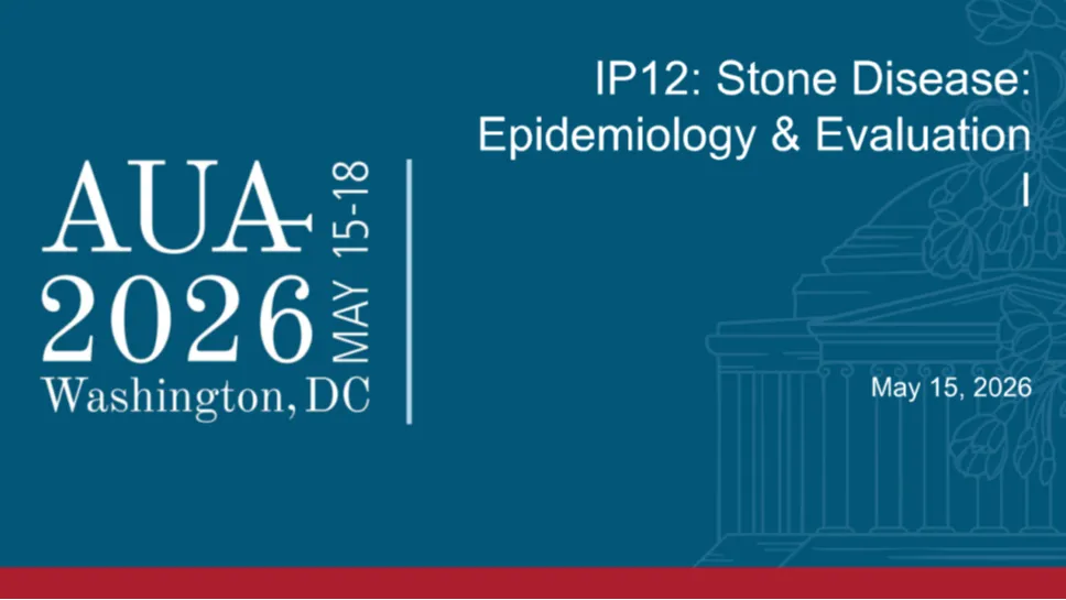 IP12: Stone Disease: Epidemiology & Evaluation I