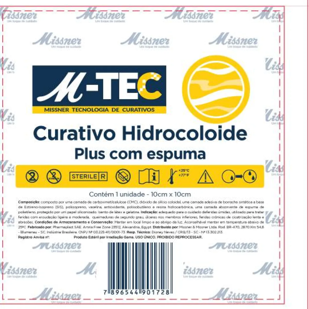 Hidrocoloide Plus com Espuma M-tec