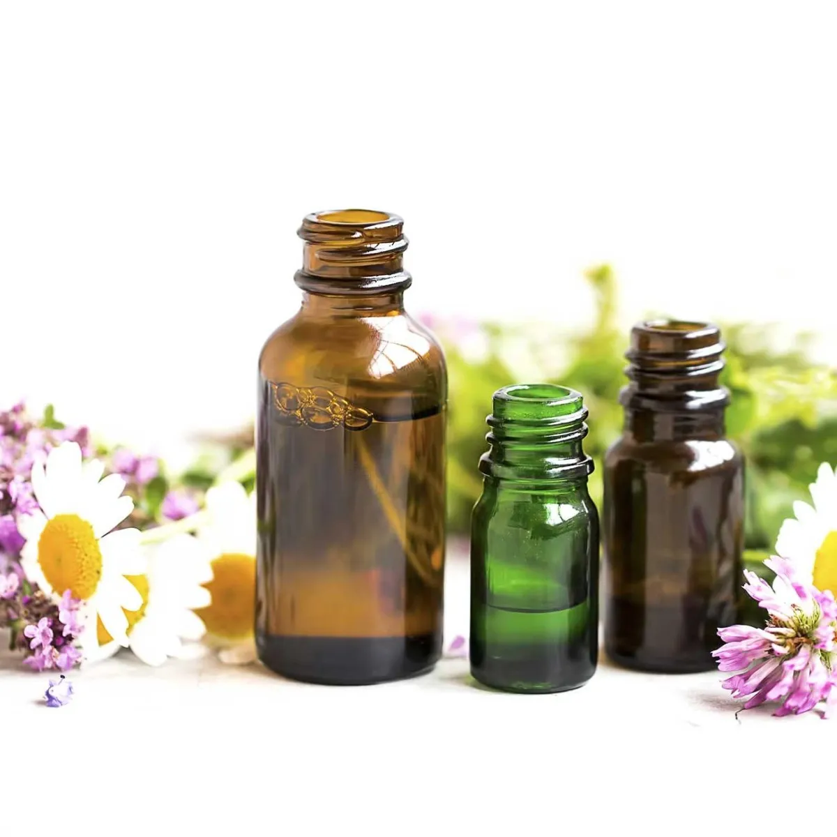 Essential oils bottles