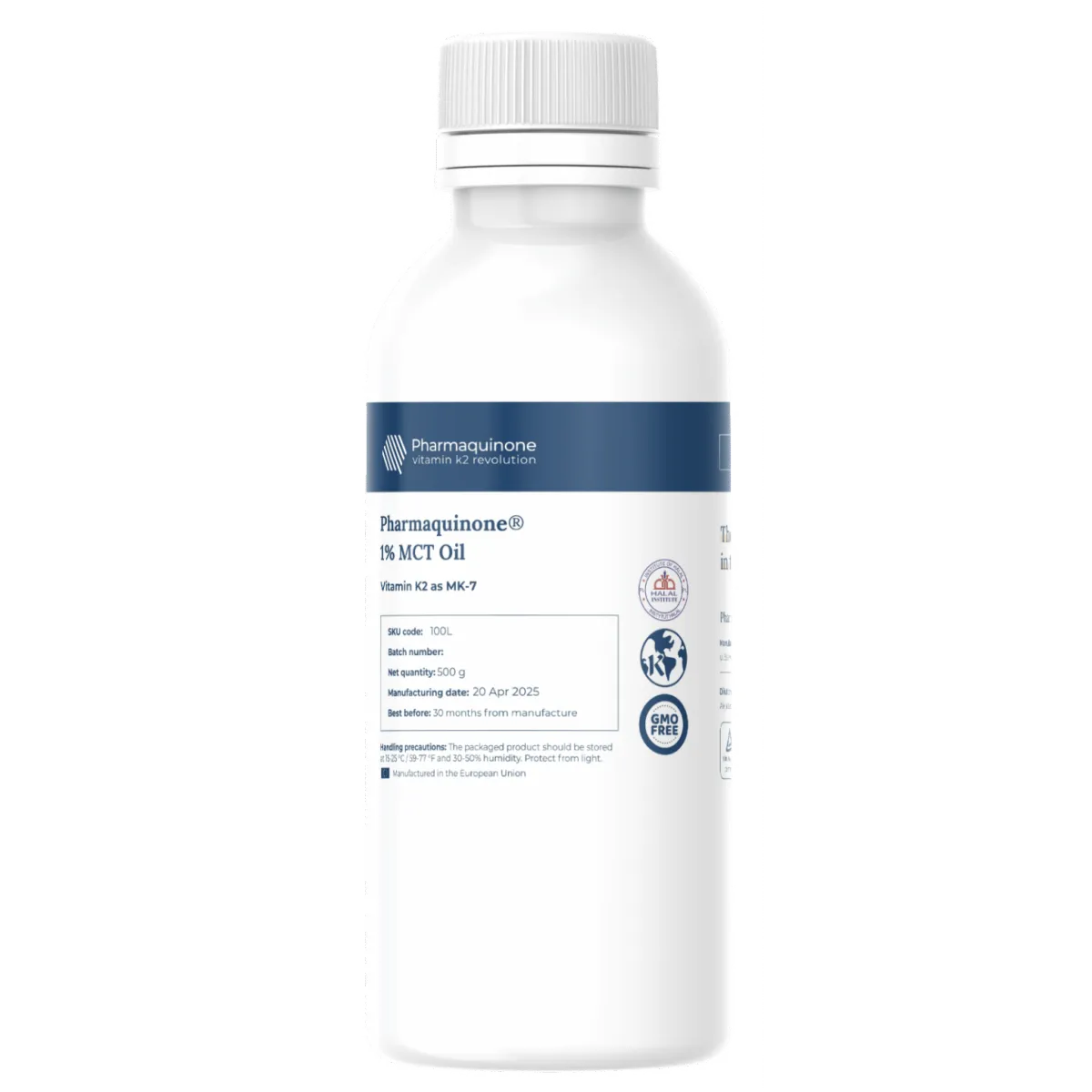 Pharmaquinone® 1% MCT Oil Vitamin K2 as MK-7