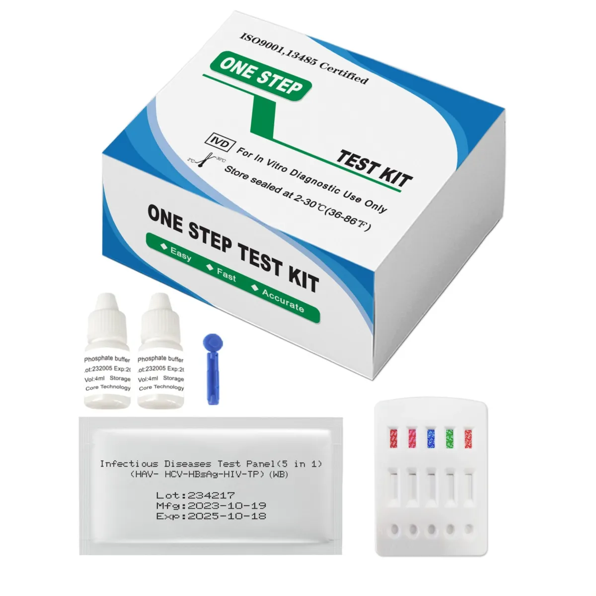Infectious Disease Test Panel(HAV- HCV-HBsAg-HIV-TP)