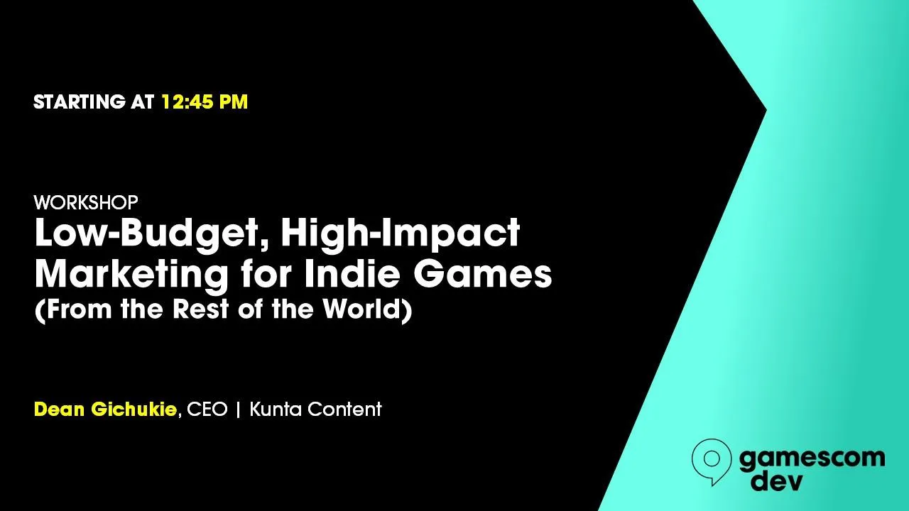 Low-Budget, High-Impact Marketing for Indie Games (From the Rest of the World)