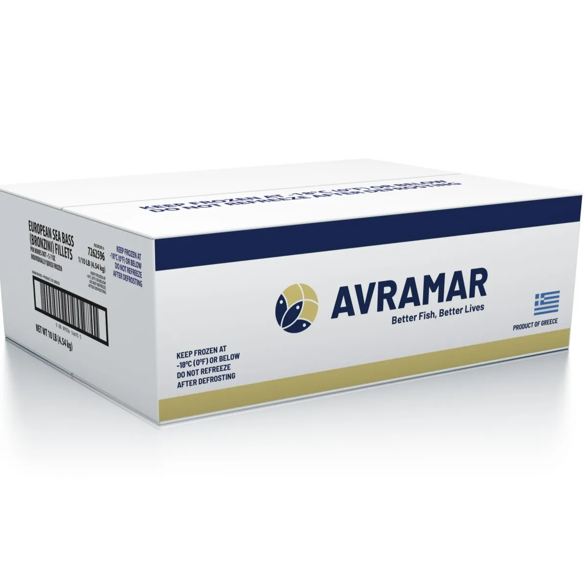 SEA BASS / BRANZINO FILLETS IQF 3–5 oz