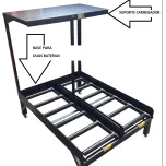 BASES E CARRINHOS PARA BATERIA ELÉTRICAS