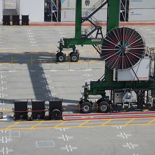 E-RTG for crane electrification