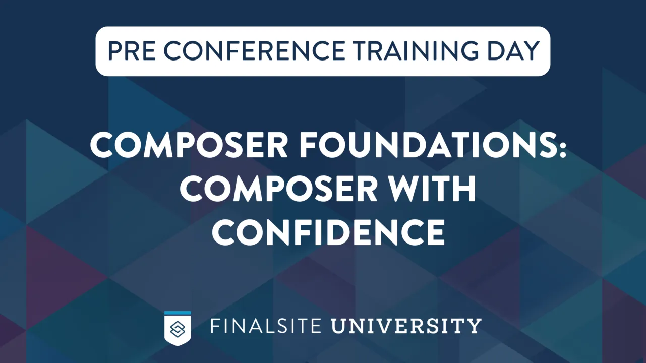 Pre Conference Training Day | Composer Foundations: Composer with Confidence