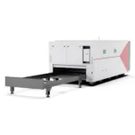 Série H | Máquina de corte a laser com mesa de troca Fechada para Chapas Metálicas