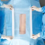 Surgical incise drape, iodine incise drape, antimicrobial incise drape