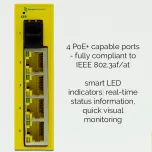 Industrial 1 SFP & 4 Port PoE+ Gigabit Ethernet Switch