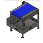 Esteira Transportadora, Sistema de Rejeição, Mesa Giratória de Acúmulo, Esteiras Laterais de Transferência de Produtos "Side Grip"