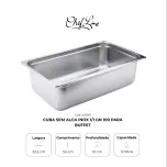 Cubas sem alças inox 1/1 GN 100 e 150