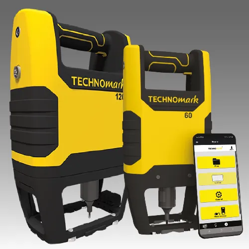 Wireless dot peen marking machine controlled by smartphone- Buddy