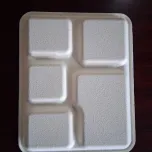 5 Com Biodegradable Meal Tray PFAS Free /XDJ-PPP-B5001-5C