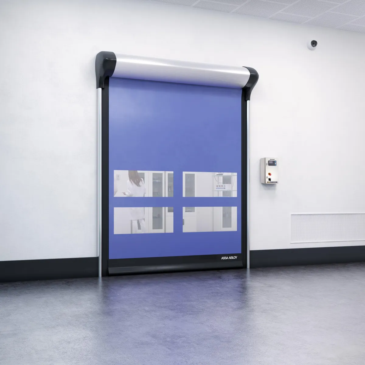 Porta Rápida Flexível de Enrolar Pharma
