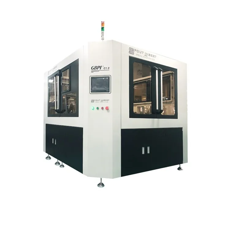 Spout inserting and sealing machine