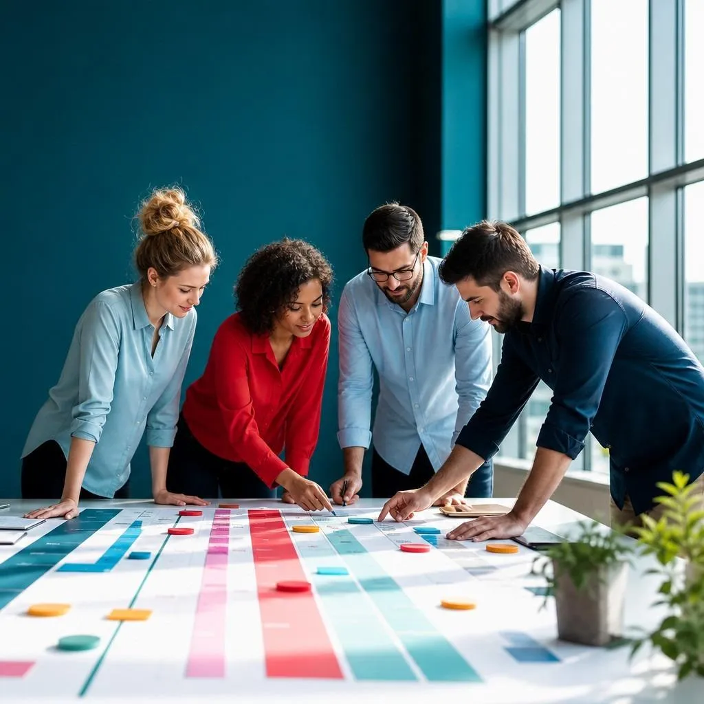 Multi-track agenda template for conflict, capacity, and hybrid planning