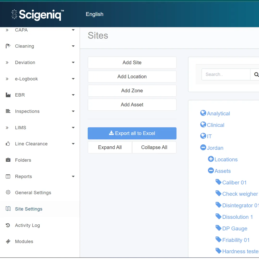 Asset Management System (AMS)- Maintenance and Calibration