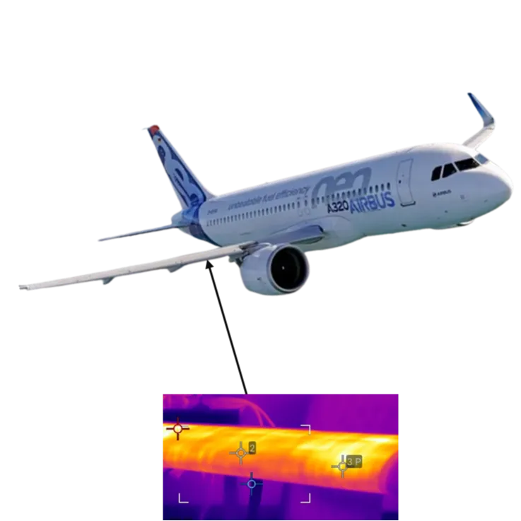 De-icing for aircraft leading edges