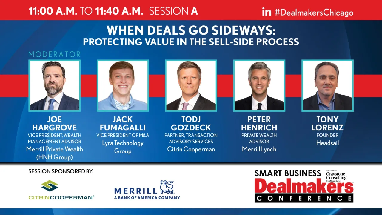 When Deals Go Sideways: Protecting Value in the Sell-Side Process