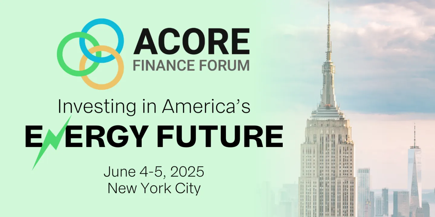 2025 ACORE Finance Forum