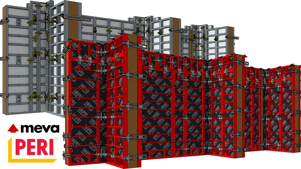 Slab formworks: casting and walls