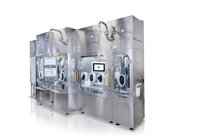 Robotic nest filling line