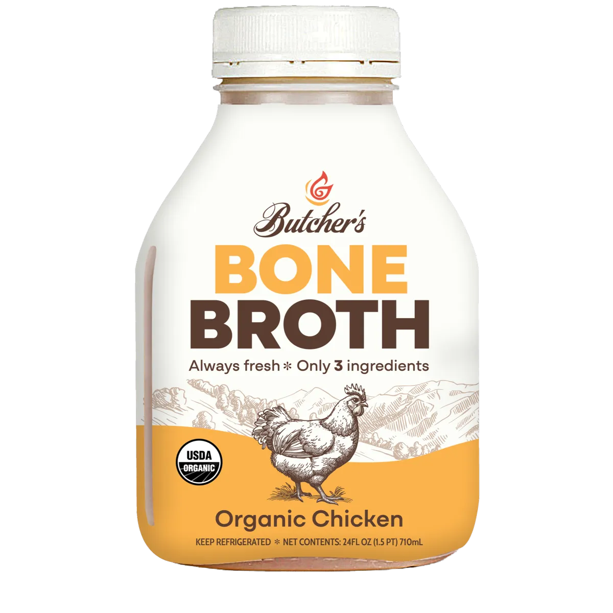 Butcher's Organic Chicken Bone Broth
