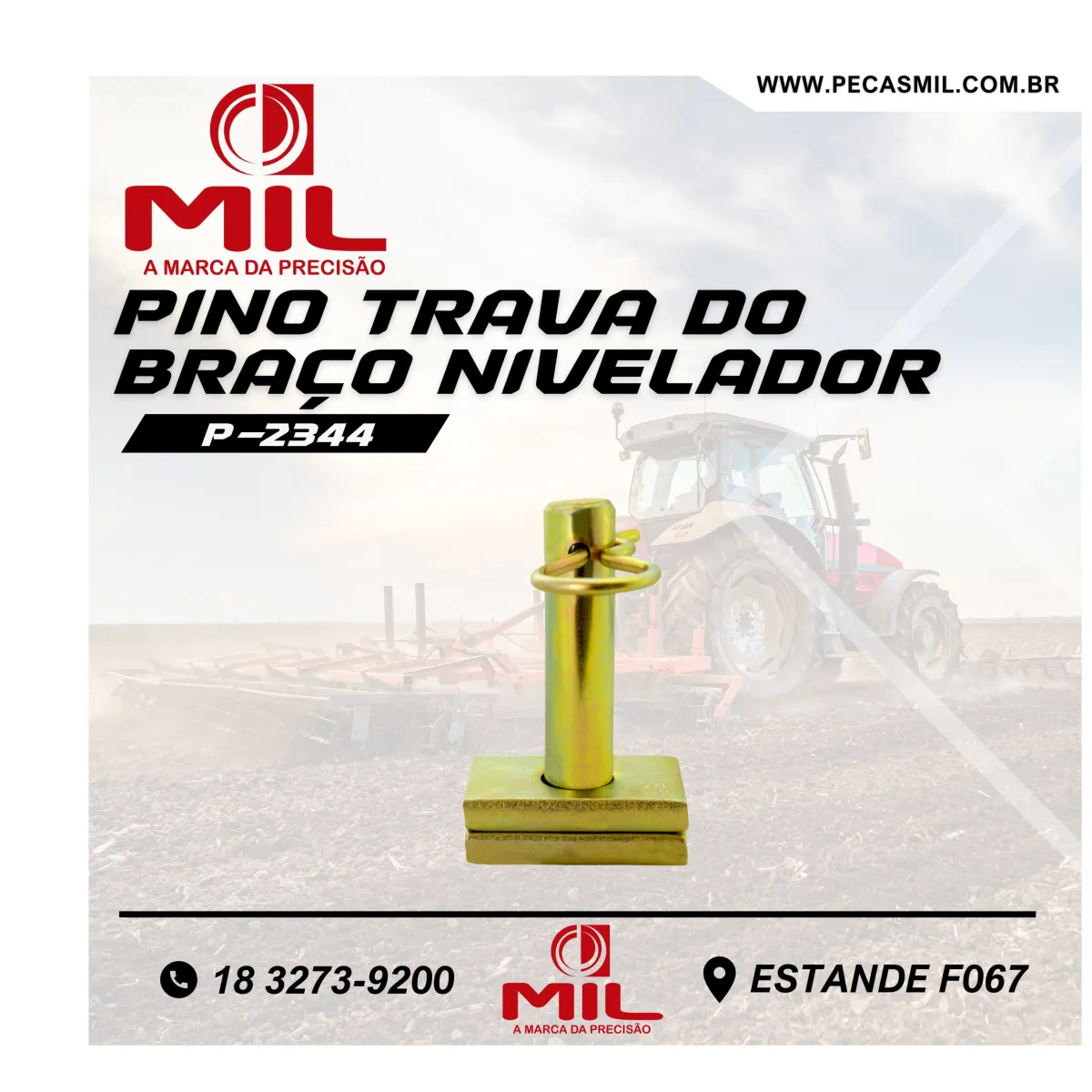 Level Arm Lock Pin Complete Assembly for Tractors.