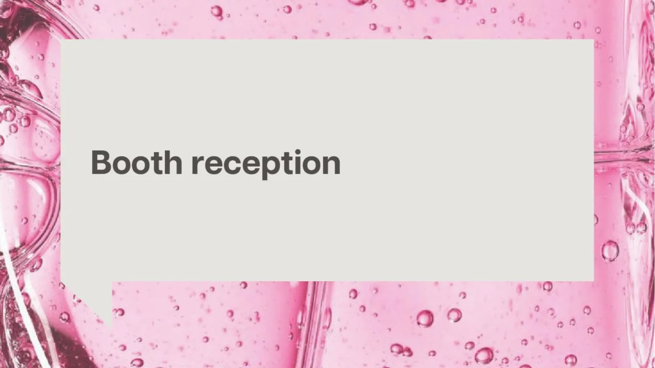 Booth reception: Wecare Probiotics Co., Ltd