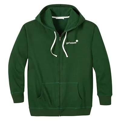 Green Zip-Up Hoodie—Adult