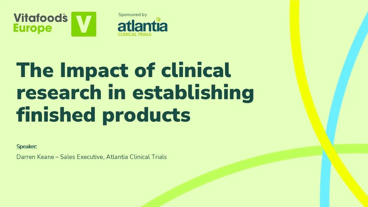 The impact of clinical research in establishing finished products