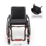 Cadeira de Rodas Monobloco em Alumínio M2 Max Moving Tam 38