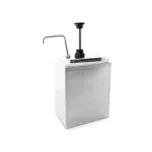 Dispenser de molho de molho inox 3 litros 12 x 27,5 x 38 cm
