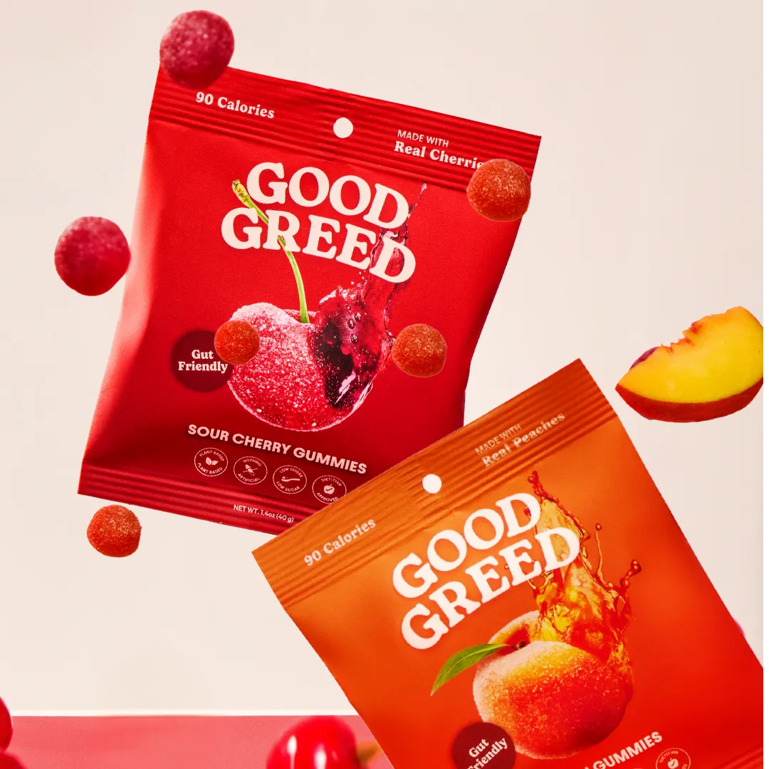 Sour Cherry & Peach Gummies