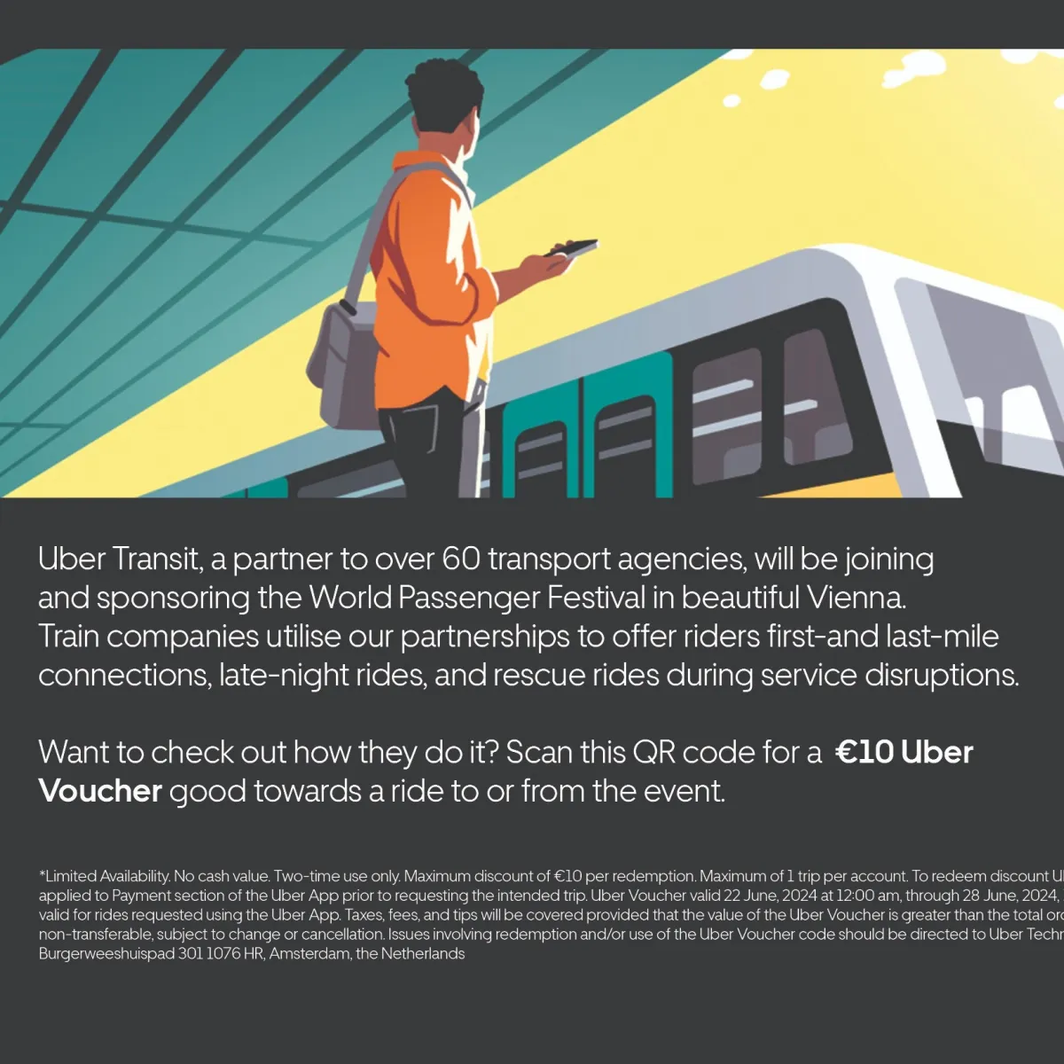 €10 Uber Voucher to/from Event