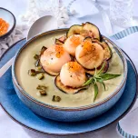 Scallops, without roe, frozen