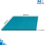 Turcite Manta Revestimento 1.6mm Barramento Torno 300x1000mm