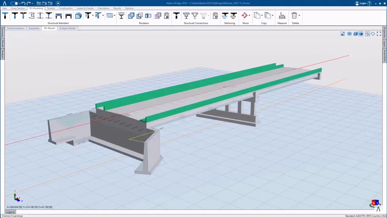 Blending Parametric and Freeform Modeling for Precise and Flexible Bridge Design