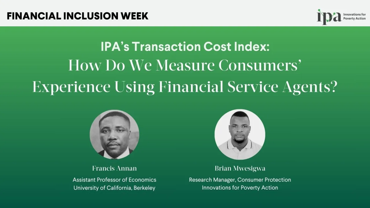 How do we measure consumers’ experience using financial service agents?