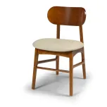 Cadeira Prominenza com Encosto Estofado, Encosto em Madeira e Encosto em Telinha