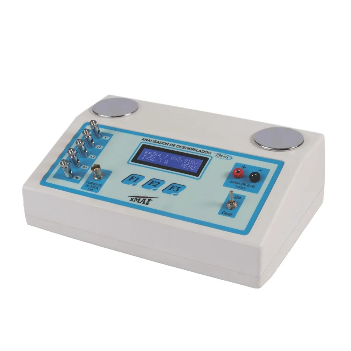 SIMULADORES I Analisador de desfibrilador e Simulador de Oximetria e ECG