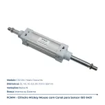 FCMM – Cilindro Mickey Mouse com Canal para Sensor ISO 6431