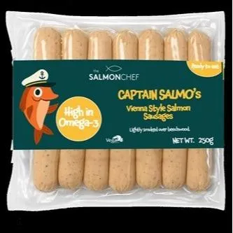 Vienna Style Salmon Sausages