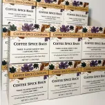 Coffee Spice Company - Variety Box (12) Spice Bags/3 flavors, 4 each