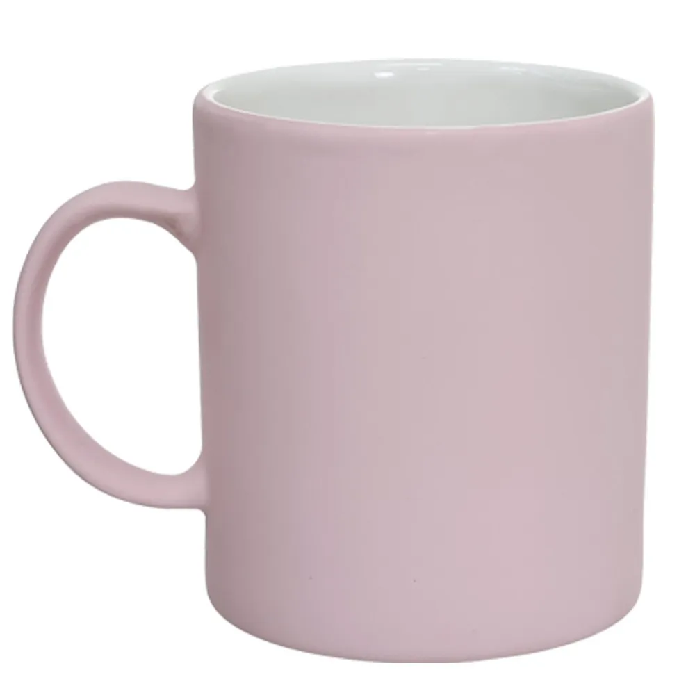 Caneca Ceramica delicadinha Rosa Candy Fosca 310ml