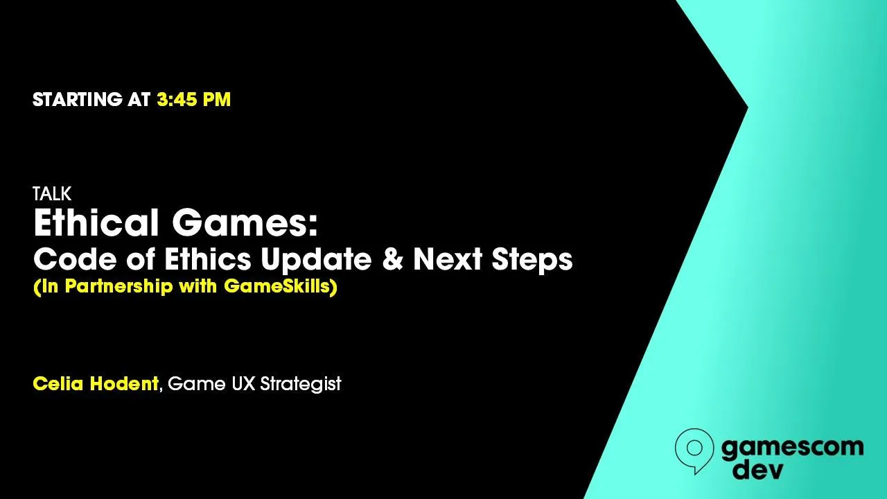 Ethical Games: Code of Ethics Update & Next Steps