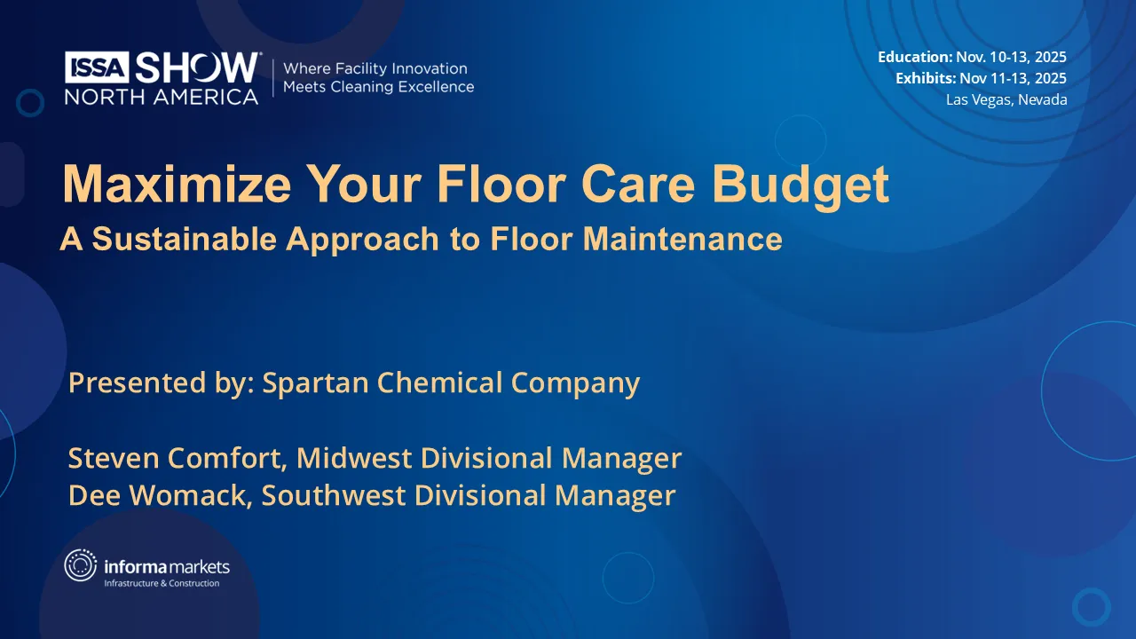 Maximizing your Floorcare Budget with Sustainable Chemistry