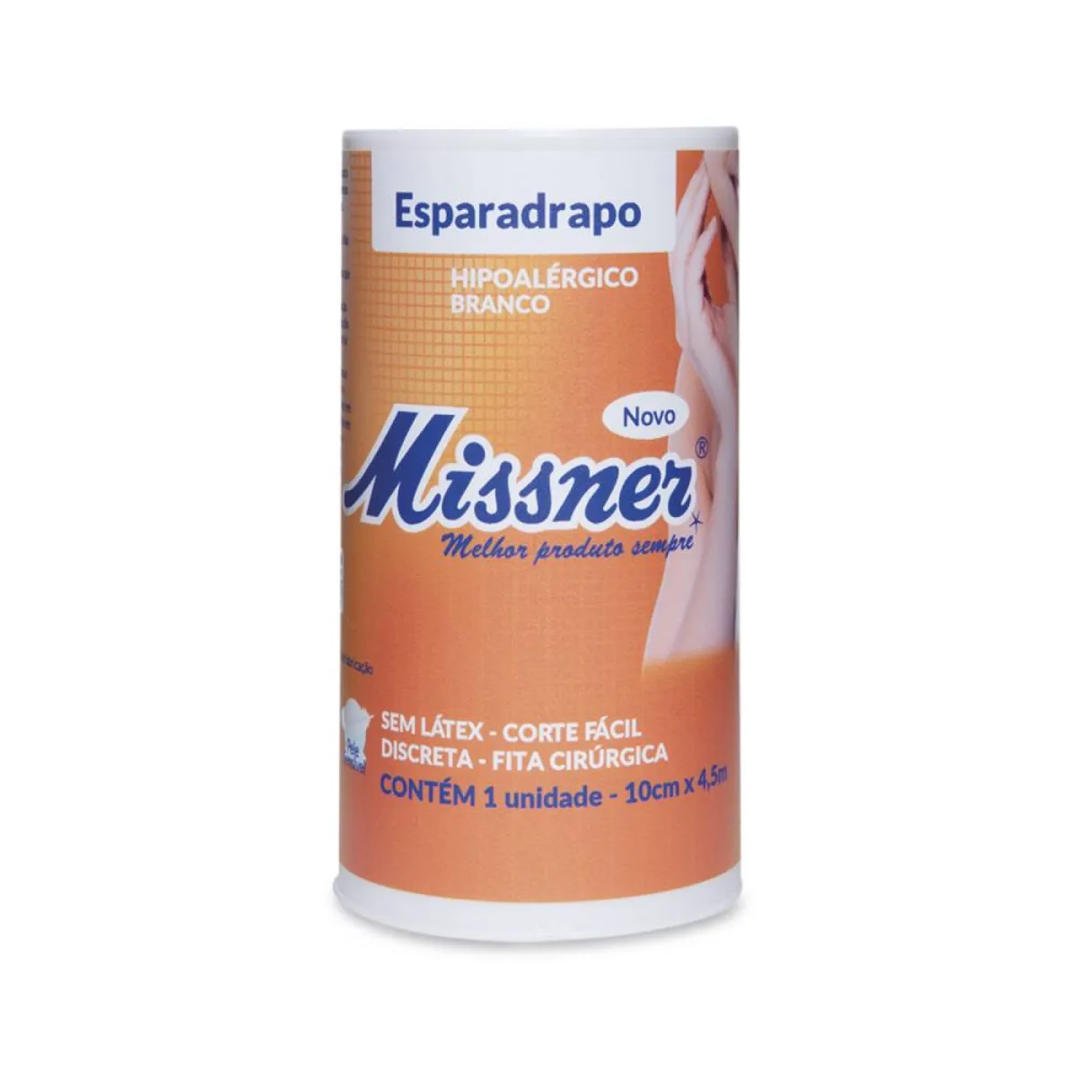 Esparadrapo Impermeável Hipoalérgico Missner (Isento de látex).