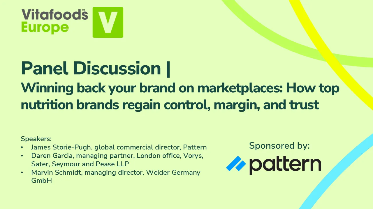 Panel Discussion by Pattern | Winning back your brand on marketplaces: How top nutrition brands regain control, margin, and trust